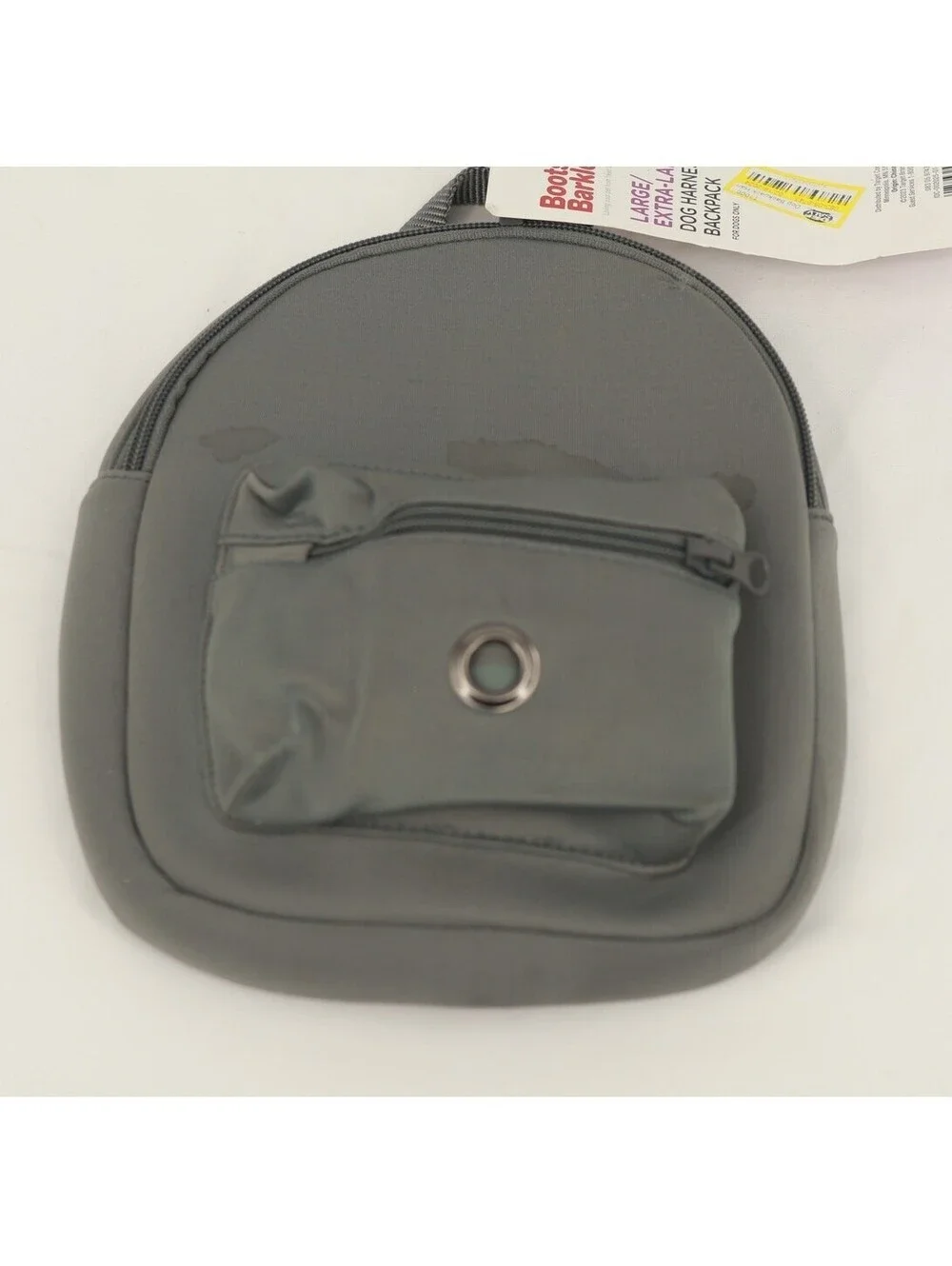 Boots & Barkley Dog Backpack Harness Attachment Zip Pockets Size L/XL Gray